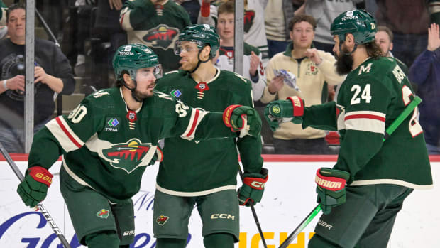 Wild players celebrate